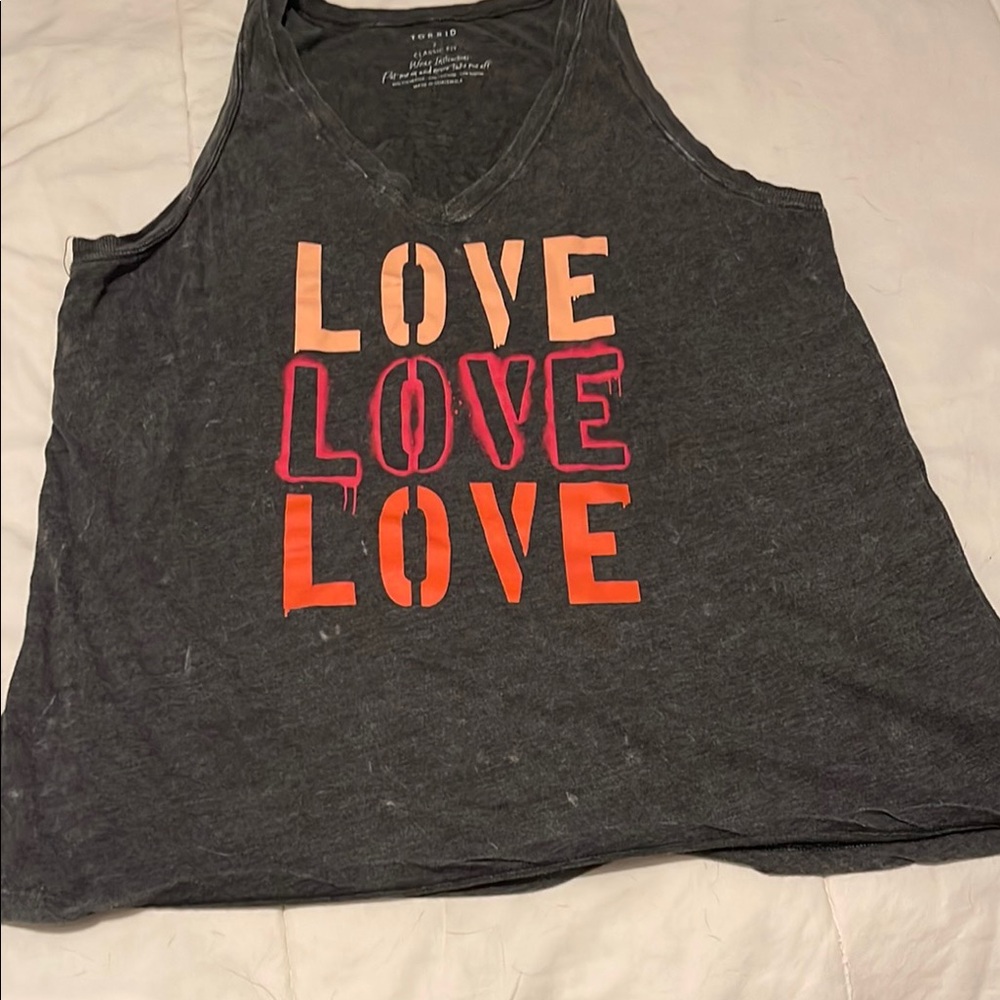 Torrid Classic Fit Gray Top